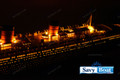 RMS QUEEN ELIZABETH LIGHTED OCEAN LINER