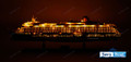 MS QUEEN VICTORIA  LIGHTED OCEN LINER