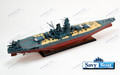 MUSASHI JAPANESE battleship 39" fully built wood model with stand