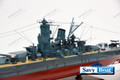 MUSASHI JAPANESE battleship 39" fully built wood model with stand