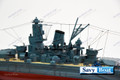 MUSASHI JAPANESE battleship 39" fully built wood model with stand
