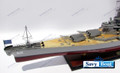 USS NEW JERSEY battleship 39" fully built wood model with stand