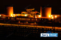 SS BREMEN LIGHTED OCEAN LINER