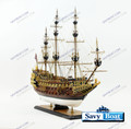HMS SOVEREIGN OF THE SEAS MUSEUM W/24CT GOLD FITTINGS
