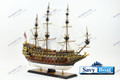 HMS SOVEREIGN OF THE SEAS MUSEUM W/24CT GOLD FITTINGS