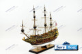 HMS SOVEREIGN OF THE SEAS MUSEUM W/24CT GOLD FITTINGS