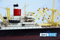 SS AMERICAN SCOUT CARGO SHIP WATERLINE MODEL