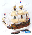 BATAVIA MERCHANT TALL SHIP  W/ SAILS