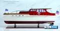 CHRIS-CRAFT DOUBLE STATEROOM CRUISER SAVY LOGO