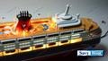 DISNEY FANTASY LIGHTED 48 in CRUISE SHIP
