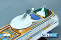 MS VOYAGER OF THE SEAS  LIGHTED CRUISE SHIP