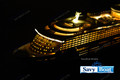 MS VOYAGER OF THE SEAS  LIGHTED CRUISE SHIP