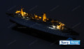SS SHALOM LIGHTED STEAMSHIP