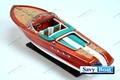RIVA AQUARAMA LARGE 27" GREEN  CLASSIC  RUNABOUT