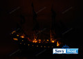 BLACK PEARL LIGHTED PIRATE SHIP 42"