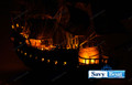 BLACK PEARL LIGHTED PIRATE SHIP 42"
