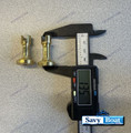 1.35 INCH, STRAIGHT SOLID BRASS KEEL PEDESTALS, ONE PAIR