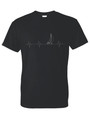 HEARTBEAT SAILBOAT ADULT T-SHIRT