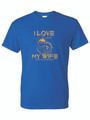 I LOVE MY WIFE (BRONZE) ADULT T-SHIRT
