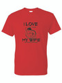 I LOVE MY WIFE (BLACK) ADULT T-SHIRT