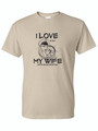 I LOVE MY WIFE (BLACK) ADULT T-SHIRT