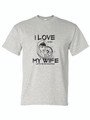 I LOVE MY WIFE (BLACK) ADULT T-SHIRT