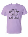 FORGET THE BOAT, RIDE THE CAPTAIN (BLACK) ADULT T-SHIRT