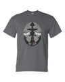 BORN FOR THE WATER ANCHOR ADULT T-SHIRT