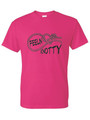 FELLIN KNOTTY  (BLACK) ADULT T-SHIRT