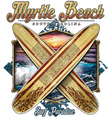 MYRTLE BEACH SURF PARADISE  T-SHIRT