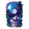 UNICORN MONOCEROS BEACH MOON T-SHIRT
