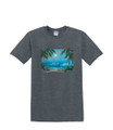 LUM,INOUS WATERS BEACH MOON T-SHIRT