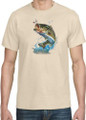 BIG MOUTH ACTION BASS FISH ON T-SHIRT