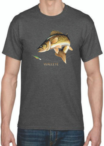 WALLEYE  2 JUMPIN F ISH T-SHIRT