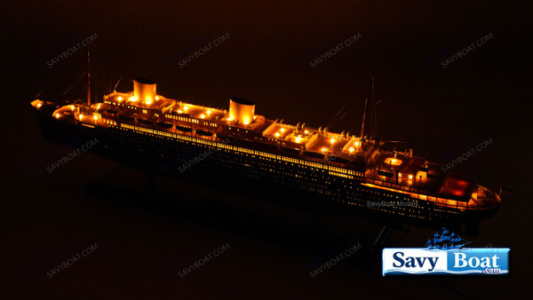 SS EUROPA LIGHTED OCEAN LINER SHIP
