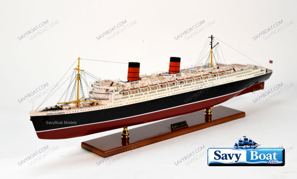 RMS QUEEN ELIZABETH LIGHTED OCEAN LINER