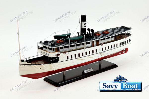 SALTJON ship 31" fully built wood model with stand