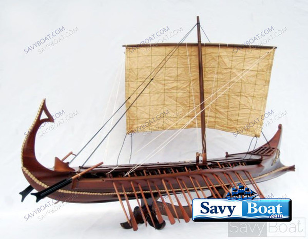 ANCIENT BIREME - ROMAN  WARSHIP