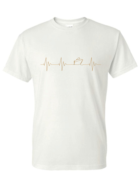 HEARTBEAT SPEEDBOAT (BRONZE)  ADULT T-SHIRT