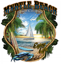 MYRTLE BEACH SAILBOAT  T-SHIRT