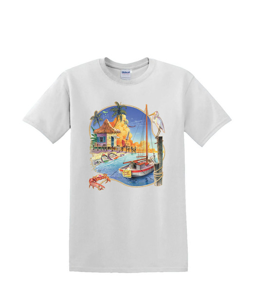GONE WORKIN SAILBOAT T-SHIRT