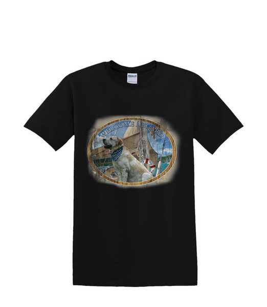 WELCOME ABOARD DOG  T-SHIRT