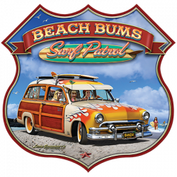 BEACH BUM WOODIE T-SHIRT
