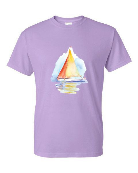 WATERCOLOR SAILBOAT T-SHIRT
