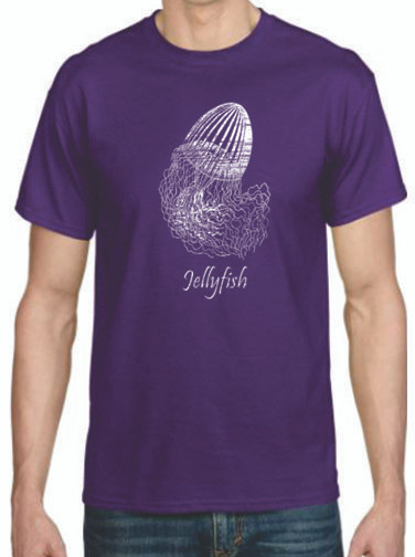 SPARKLING JELLYFISH GLITTERED FISHING T-SHIRT