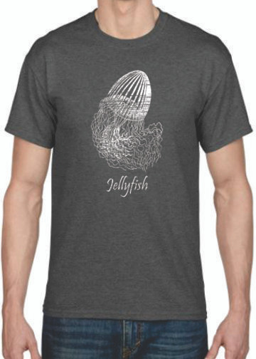 SPARKLING JELLYFISH GLITTERED FISHING T-SHIRT