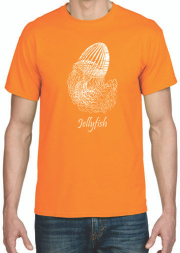 SPARKLING JELLYFISH GLITTERED FISHING T-SHIRT