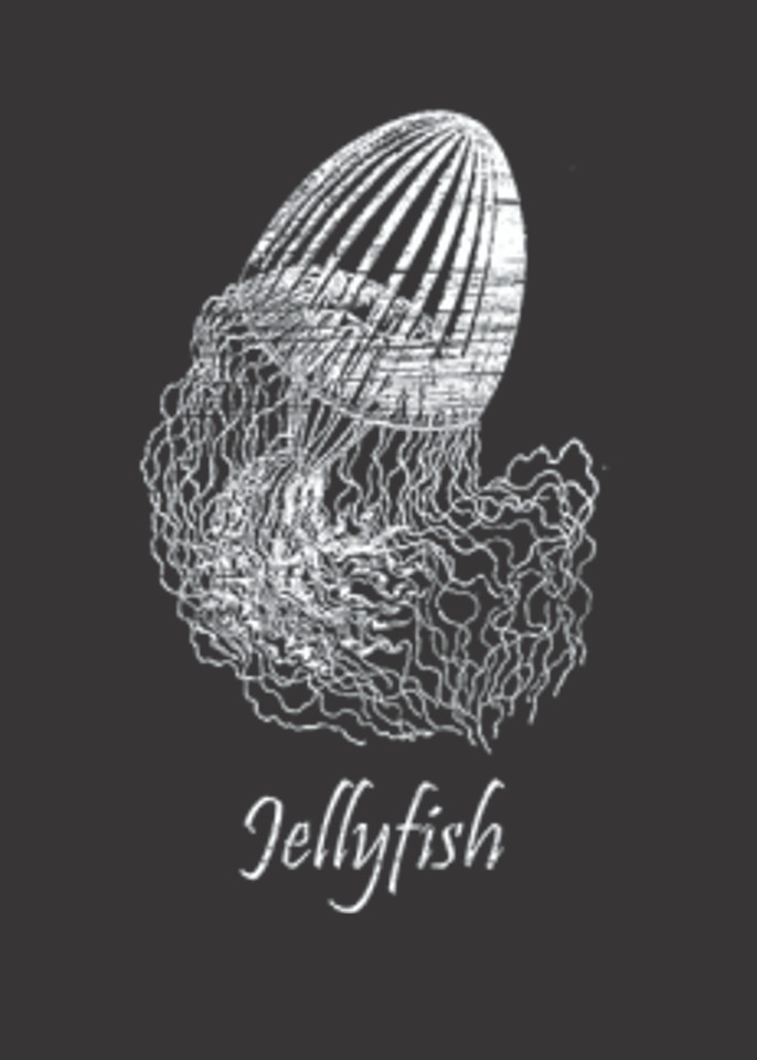 SPARKLING JELLYFISH GLITTERED FISHING T-SHIRT