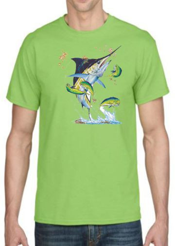 BUSTING GRASS MARLIN T-SHIRT