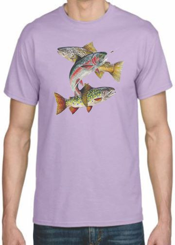 TROUT RIVER FISHING T-SHIRT